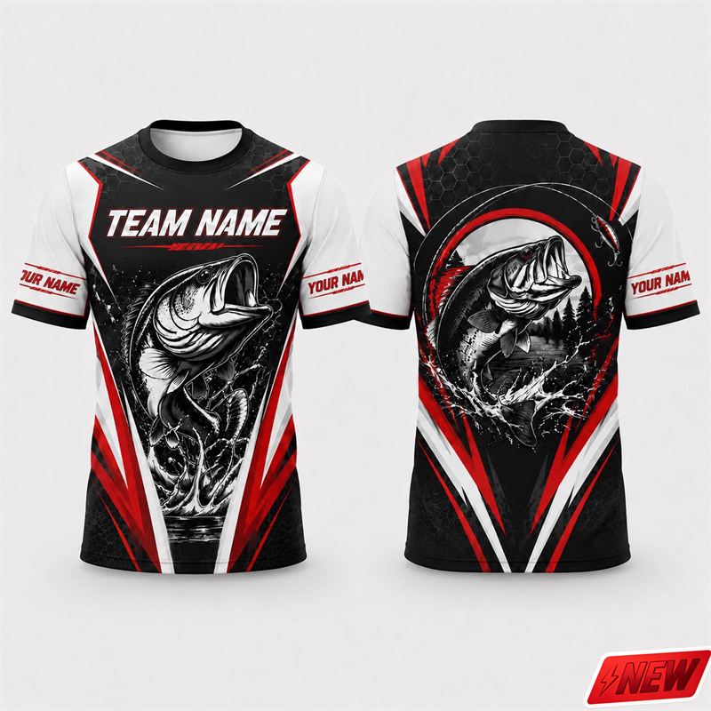 Custom Name Team Fishing Jerse - огляд і ціна Outdoor Sport Name