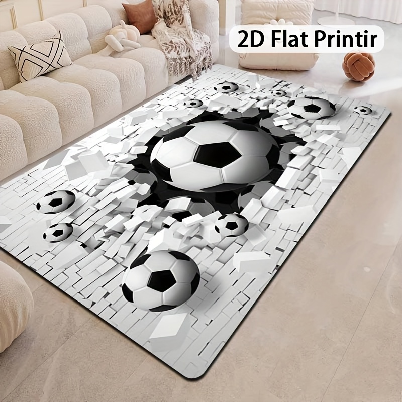 Soccer Ball 3D Effect Rug Flan - огляд і ціна Outdoor Sport Area