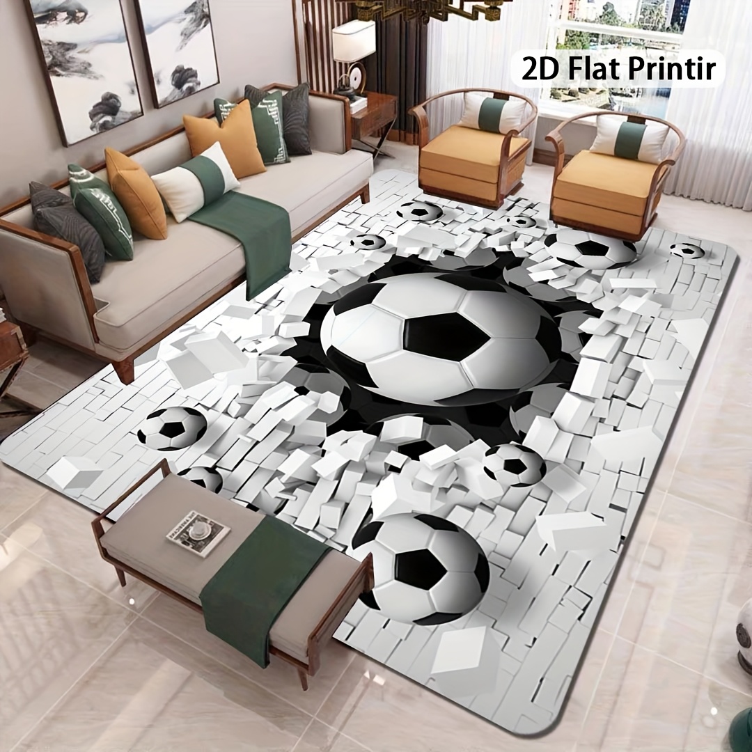 Soccer Ball 3D Effect Rug Flan - огляд і ціна Outdoor Sport Area