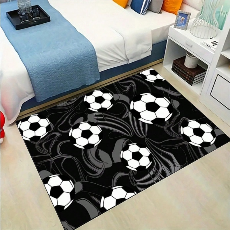 Black Gray Swirl Soccer Print  - огляд і ціна Outdoor Sport Area