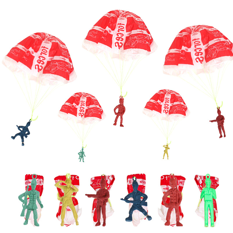 10pcs Plastic Ejecting Parachu - огляд і ціна Outdoor Sport For Kids